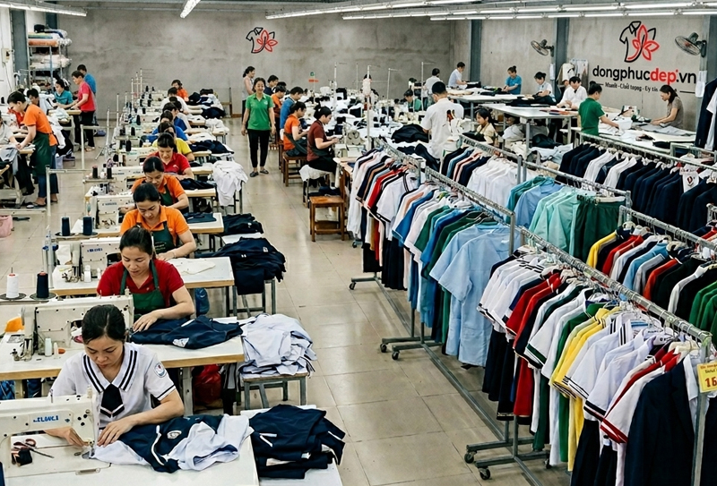 Xưởng may đồng phục
